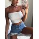 thumbnail image 3 of Blusa sin tirantes sin mangas con cuello en V sin mangas, sin mangas, sin mangas, sin mangas Romacci Tops de mujer, 3 of 6