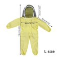 thumbnail image 4 of SNKSDGM Kids Full Body Beekeeping Suit with Mesh , Zip Up Multi Pocket Protective Coverall for 7-12 Years Old YE2 9-12Years, 4 of 9