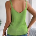 thumbnail image 5 of Mrat Knit Tank Tops Women's Fashion Tank Tops Summer Sleeveless Casual Loose Blouses Cotton Tank Tops S-153 Green XL, 5 of 7