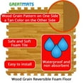 thumbnail image 6 of Greatmats Wood Grain Interlocking Wood Look Reversible Foam Tiles 1/2 Inch x 2x2 Ft. Standard Wood/Tan 15 Pack, 6 of 13