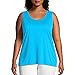 thumbnail image 3 of Just My Size Womens Cool DRI Scoop-Neck Tank Top, 2X, Process Blue, 3 of 4