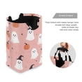thumbnail image 3 of Yayeee Freestanding Laundry Hamper with Handle Collapsible Large Storage Basket for Clothes, Pink Cartoon Halloween, 3 of 7