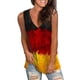 thumbnail image 1 of Playeras,Blusas y Tops,Ropa para Mujer Camisetas de tirantes Camiseta sin mangas con cuello en V y estampado casual para mujer (Red, L), 1 of 5