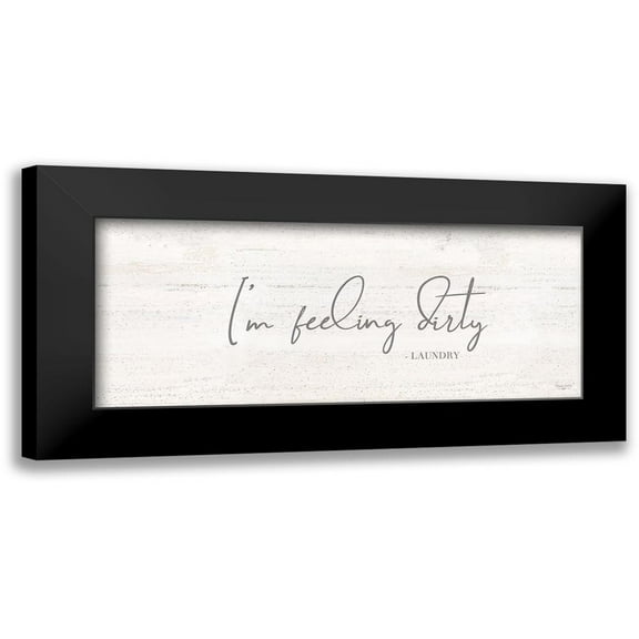 Reed, Tara 14x8 Black Modern Framed Museum Art Print Titled - Laundry Room Humor panel I-Dirty