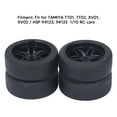 thumbnail image 3 of 4 Neumáticos RC de Amortiguación Fuerte Resistentes Al Desgaste Estables y Duraderos Neumáticos de Rueda RC Aptos para Coches TAMIYA TT01 TT02 XV01 94122 1/10 RC ANGGREK Otros, 3 of 8