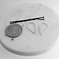 thumbnail image 6 of 18mm Sterling Silver Upside Down Threader Hoop Earrings – 19 Gauge, Lightweight Hypoallergenic Dangle Hoops for Women, 6 of 9