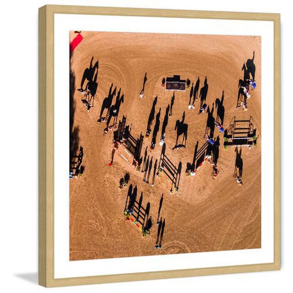 Marmont Hill "Horse Show" by Karolis Janulis Framed Painting Print