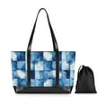 thumbnail image 7 of FORMRS Laptop Tote Bag for Women with 15.6" Computer Compartments Handbag, Blue Pattern, 7 of 7