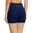 thumbnail image 2 of BALEAF Women's 5" Active Wear High Waist Yoga Shorts with Side Pockets Navy Blue XXL, 2 of 6