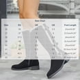 thumbnail image 3 of Women Sherpa Trim Knee High Winter Boots, Metal Buckle Side Zip Suede Tall Boots, Low Block Heel Warm Lined Long Boots Brown 9(42), 3 of 5