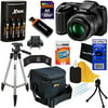 Nikon COOLPIX L340 Digital Camera with 28x Zoom & Full HD Video (Black) International Version + 4 AA Batteries & Charger + 32GB Dlx Accessory Kit w/HeroFiber Cleaning Cloth