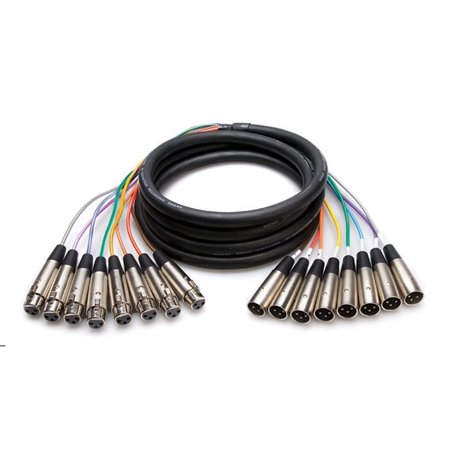 XLR800 Series 8 Channel XLR Male to XLR Female Snake 3 Meters$$Music