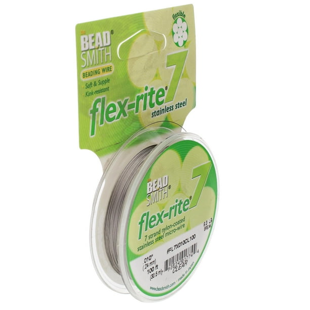 The Beadsmith FlexRite 7 Strand Nylon Coated, StainlessSteel Beading