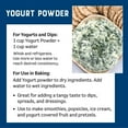 thumbnail image 5 of Judee's Gluten Free Nonfat Yogurt Powder - Gluten-Free Starter Culture - Smoothies & Dips with Yogurt Smoothie Powder - Shelf-Stable Freeze Dried Plain Culture Base - 1.5 lb, 5 of 7