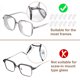 thumbnail image 5 of Uxcell 20 Pares de Almohadillas para Gafas 3.5mm Agarraderas de Nariz de Cristal Bolsa de Aire Mariposa Clara, 5 of 7