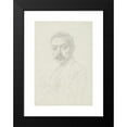thumbnail image 2 of Alphonse Legros 14x18 Black Modern Framed Museum Art Print Titled - Study for the Portrait of Edward D. Adams (1892), 2 of 5