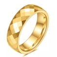 thumbnail image 5 of 4mm/6mm Tungsten Carbide Bands Men's Women's Gold Plating Women's Ring Size 5-12, 5 of 9