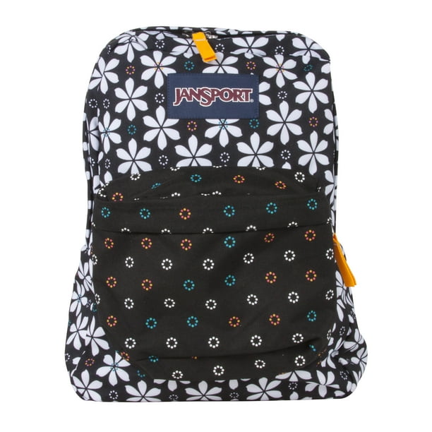 JanSport Jansport Superbreak Backpack Black Floral Geo Walmart