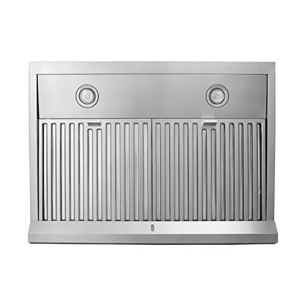 Atlanta 860CFM 30'' Stainless Steel Under Cabinet Range Hood With Dual Motor, 6 Levels Of Speed, Touch Screen, GU10 LED Lights, Baffle Filters, And Oil Tray