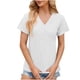 thumbnail image 4 of Fiudx Tops para Mujer Tops con Estampado de Moda para Mujer, Blusa de Manga Corta, Camisetas Divertidas con Cuello Redondo, 4 of 5