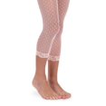 thumbnail image 1 of Jefferies Socks Girls Lace Trim Polka Dot Crop Legging Tights 1 Pack, 1 of 3