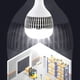 thumbnail image 2 of Bombilla Led E27 de 220v, bombillas de alta potencia, 36W, 50W, 100W, iluminación para el hogar, Camping al aire libre, garaje Industrial, lámpara superbrillante, 2 of 4