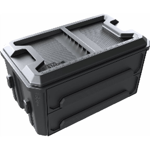 Hyper Tough 2-Drawer Toolbox with Sliding Storage Drawers, Portable Tool Storage Organizer for Garage, Workshop, and Home Projects