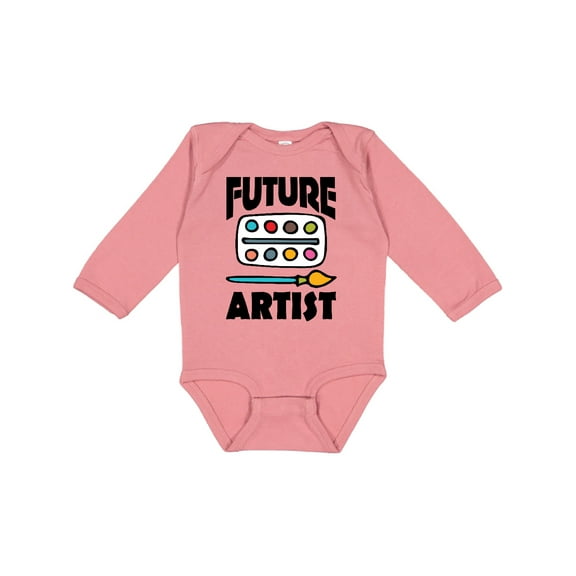 Inktastic Future Artist Future Painter Boys or Girls Long Sleeve Baby Bodysuit