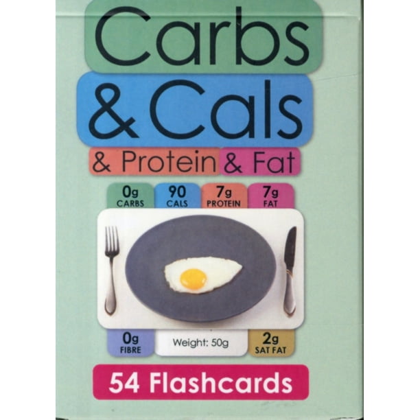 Carbs & Cals & Protein & Fat Flashcards 54 Flashcards for Counting