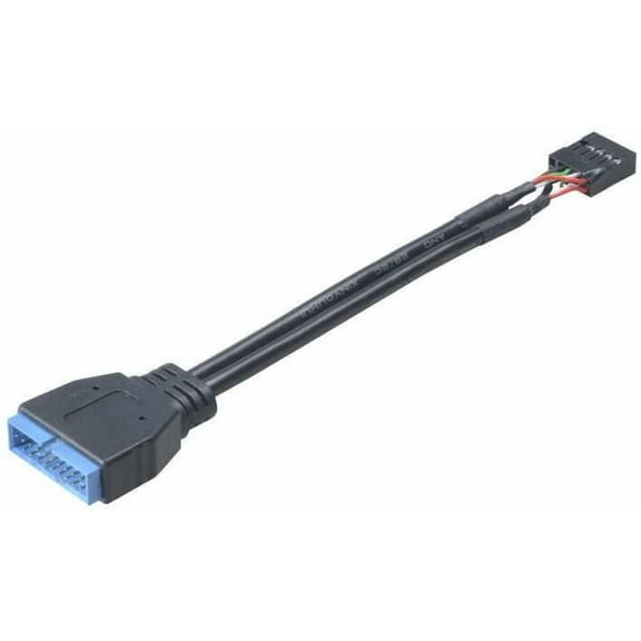 AKASA 19 Pin USB 3.0 Header Male to 9 Pin USB 2.0 Header Female Internal Adaptor