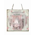 thumbnail image 2 of Shabby French Bathroom Wood Mini Sign, 2 of 3