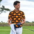 thumbnail image 4 of Daiia Orange Pumpkin And Autumn Maple Pattern Men’s Polo Shirts,Solid Deck Shirt,Classic Fit, Breathable Cotton Polo for Casual and Sport Wear-4X-Large, 4 of 7