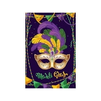 RyanK Mardi Gras Decorations Mardi Gras Garden Flags Outdoor Patio Decoration Flags Holiday Party Flags 11.8x17.7in