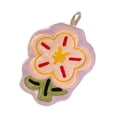 thumbnail image 4 of Toalla de mano floral, toallas pequeñas, lindas, gruesas, muy absorbentes, reutilizables, de forro polar coral. Beige, 4 of 9
