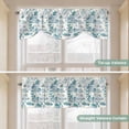 thumbnail image 5 of Green Garden Vintage Tie Up Valance Curtains for Windows, Kitchen Curtains Window Treatments, Modern Art Building Boat Tree Short Window Shades Valances for Bedroom Bathroom Cafe 42"x18", 5 of 8