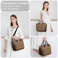 thumbnail image 6 of Black and Orange Leopard Print Insulated Leakproof Lunch Box for Women, Large Lunch Bag for Tween Teen Adult, Loncheras Para Mujer for Work Beach Travel Picnic Camping, 6 of 6