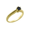 thumbnail image 1 of LBG British Made 9k Yellow Gold Natural Sapphire Womens Engagement Ring - 33 size options - Size 9.5, 1 of 7