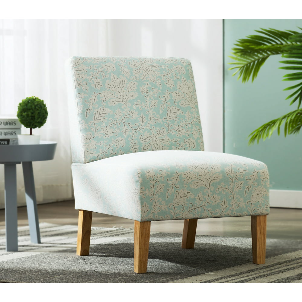 Accent Chairs for Small Spaces, Upholstered Armless Accent Fabric Chair