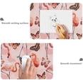 thumbnail image 2 of Pink Flamingo Butterfly Large Gaming Mouse Pad Big Mousepad Mice Keyboard Mat with Non-Slip Rubber Base for Computer Laptop Home & Office, 35.4 X 15.7 inch, 2 of 5