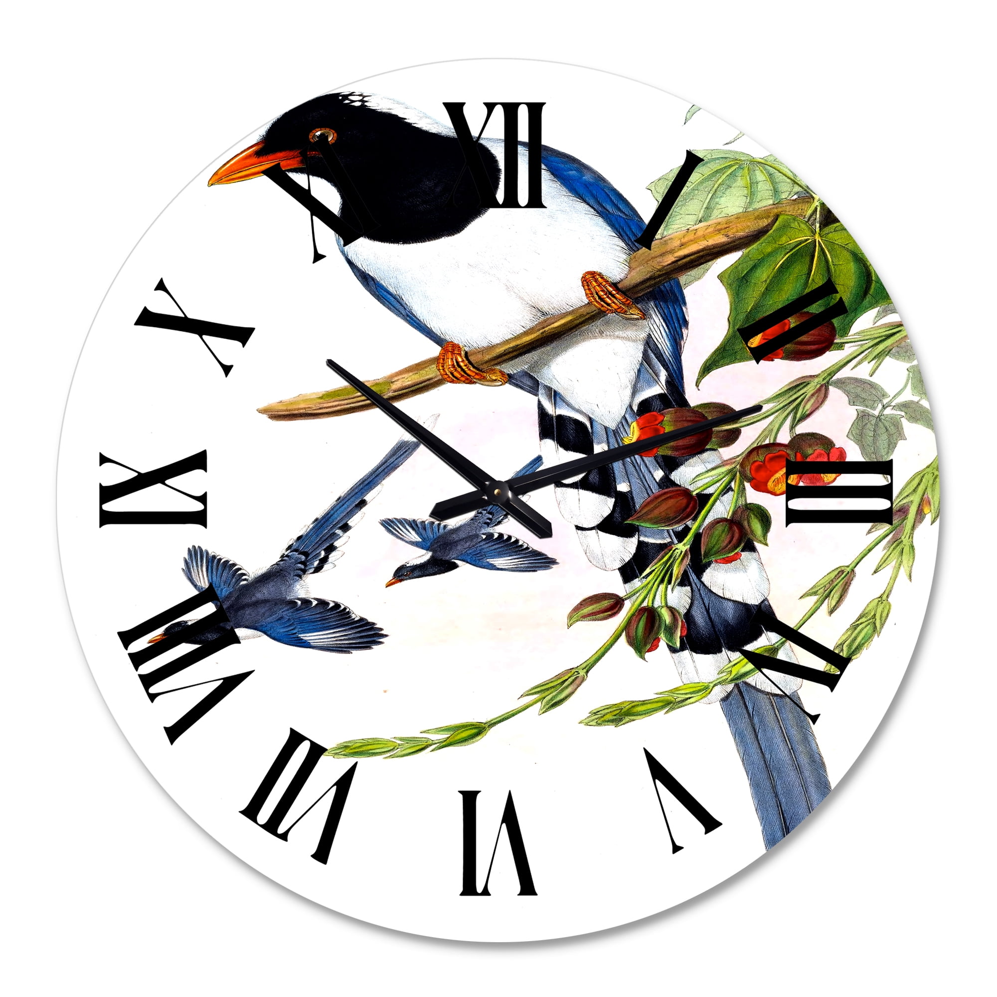Designart 1 in Quartz Farmhouse Wall Clock