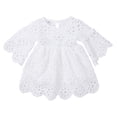 thumbnail image 1 of Sylvamorning Robe Assortie pour la Famille Femmes Enfants Robe Fille Blanche Dentelle Florale, 1 of 6