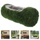 thumbnail image 2 of Maceta rectangular para suculentas con flocado, de hierro rústico, para plantas de interior, para plantar en agua y tierra., 2 of 6