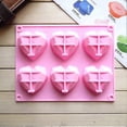 thumbnail image 4 of Heart Shaped Silicone Mold, 6 Types Of Heart Shapes, For Chocolate, 4 of 4
