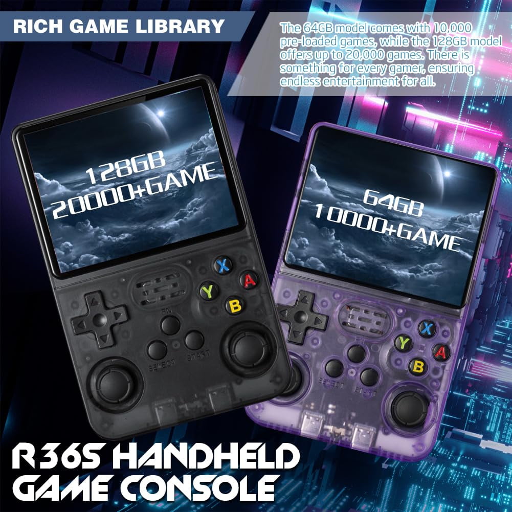Portable Keyboy Handheld Gaming Device Featuring 3.5" HD IPS Display, Over 20,000 Games Included, TV Out Capable, Rechargeable, with Additional Controller