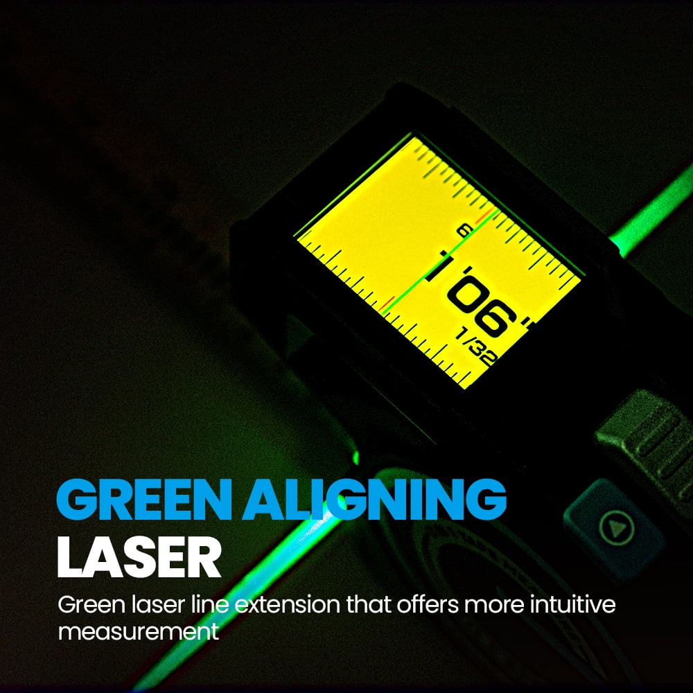 Mileseey Digital Laser Tape Measure DTX10 3-in-1 330Ft Auto Lock
