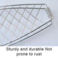 thumbnail image 7 of 1 Pcs Fish Grill Basket, Portable Stainless Steel BBQ Tools, Single Fish Barbecue Clip With Wooden Handle for Meat,Steak, Shrimp, Vegetables, Chops, 7 of 7