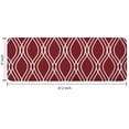 thumbnail image 7 of Burgundy and White Wavy Pattern Kitchen Rug Mat,Kitchen Runner Rugs Non Skid Washable,Decorative Kitchen Floor Mats for Kitchen,Sink,Laundry,17"x47.2", 7 of 7
