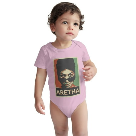 

Aretha-Franklin s Baby Onesie Toddler Baby Boys Girls Short-Sleeve Bodysuits Cotton Romper Pink 12 Months