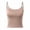 Rose Gold, variant on Tank Tops with Built in Bras Padded Sports Bra Fitness Workout Running Shirts Adjustable Strap Casual Basic Camisole White, Size XL