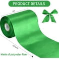 thumbnail image 2 of HAHDAXIA 4 Inch Green Wide Double Face Satin Ribbon Roll 21 Yard Silk Polyester Fabric Satin Ribbons for Wedding Gift Wrapping Handmade Bows Gift Package Craft Supplies Floral DIY Hair Sewing, 2 of 7